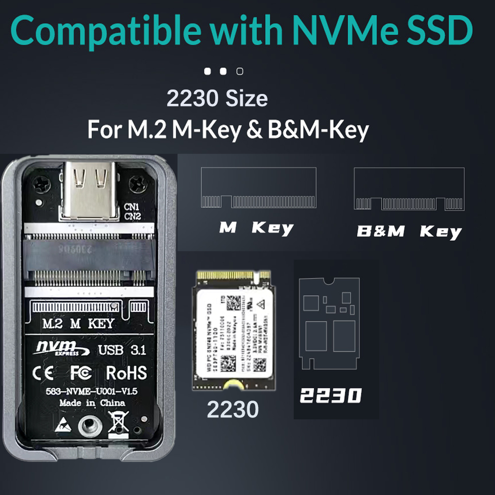 2230 2242 M.2 NVMe Case Enclos - M2 2230 Ssd 2Tb Pcie 4.0 评论和价格