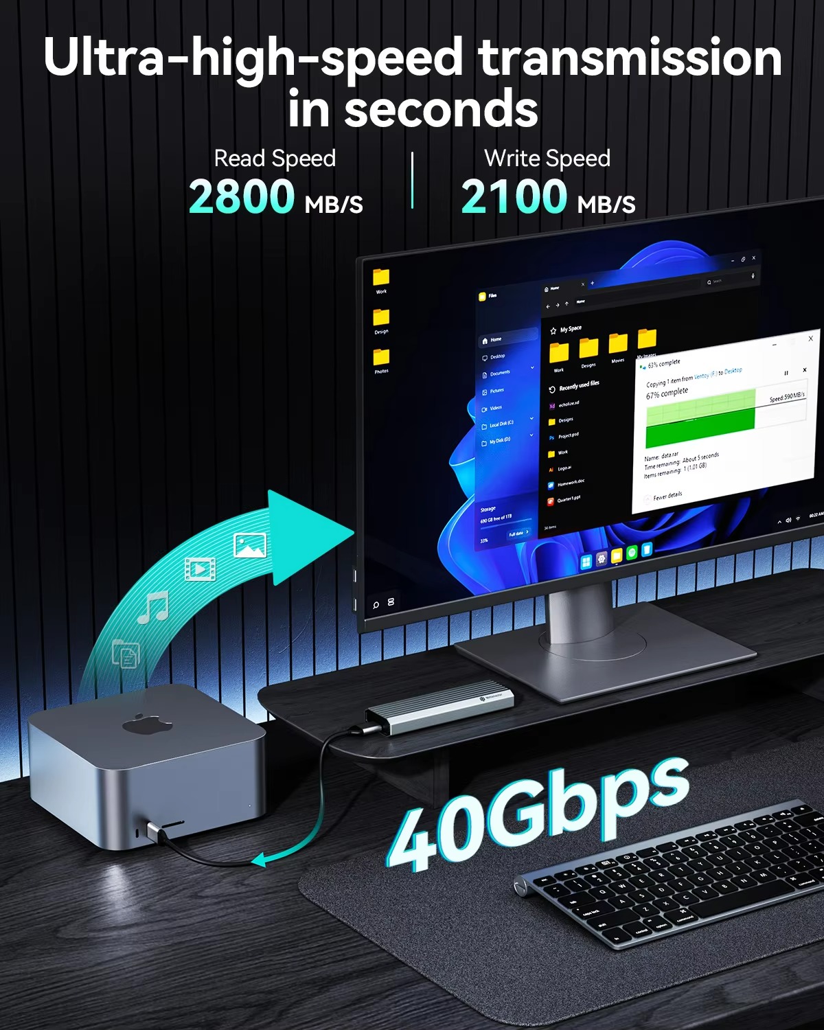 Yottamaster 40Gbps External Ha - Usb4 40Gbps External Ssd 8Tb 评论和价格